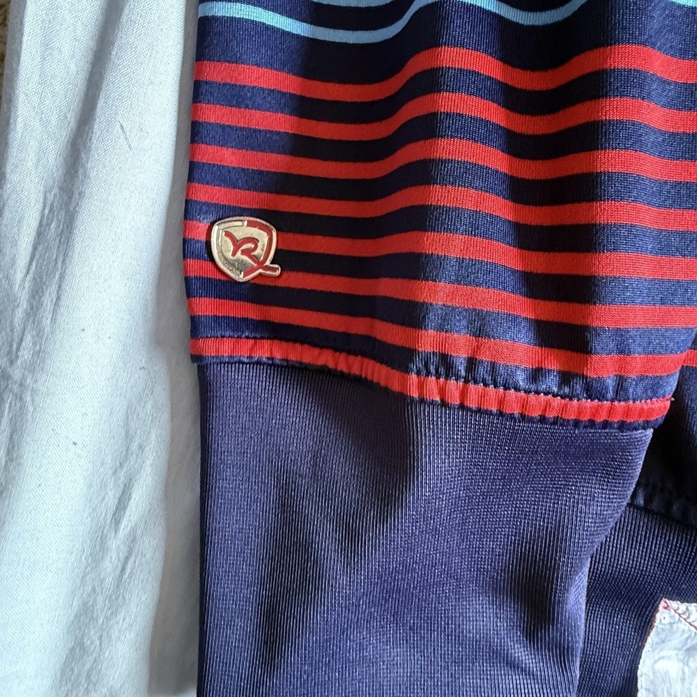 Rocawear Track Jacket Mens XL Blue Stripe Full Zip Lightweight Knit Athletic - Picture 3 of 6
